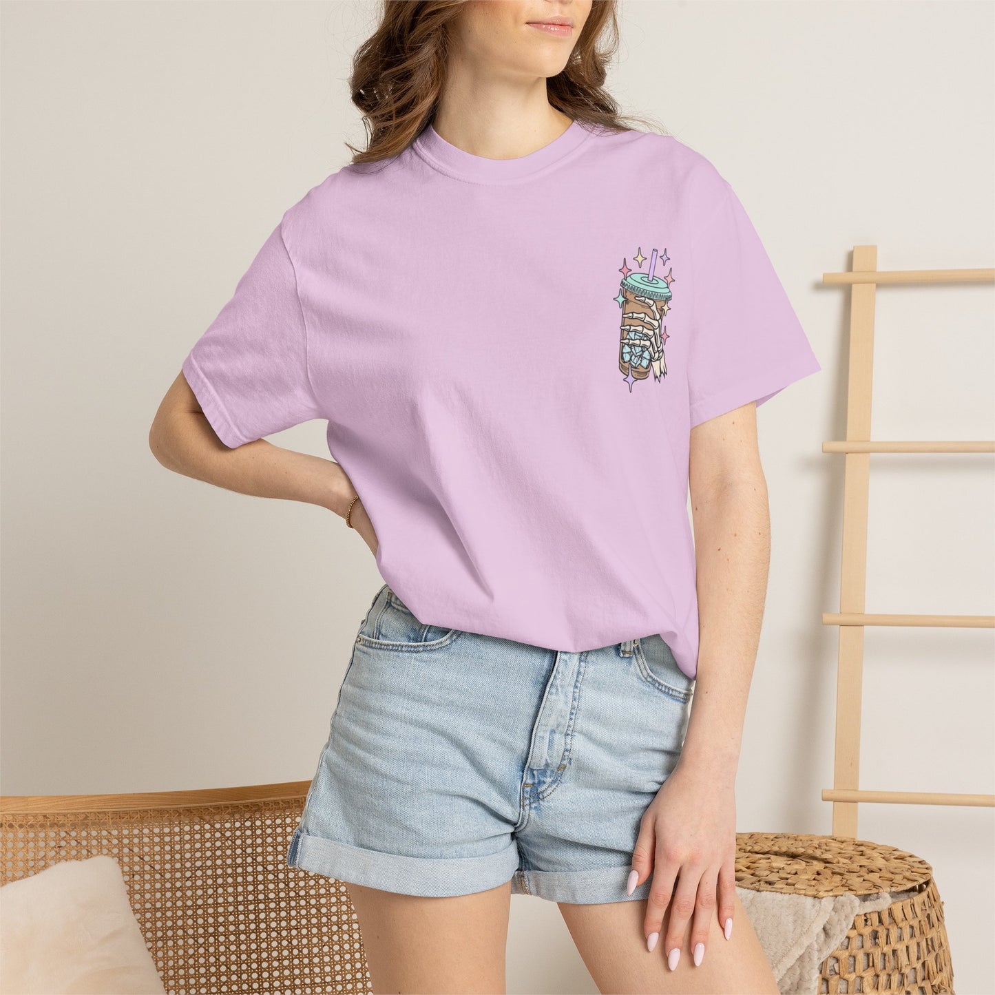 Iced Coffee & Anxiety T-Shirt — 'Fueled by Iced Coffee and Anxiety' Graphic Tee