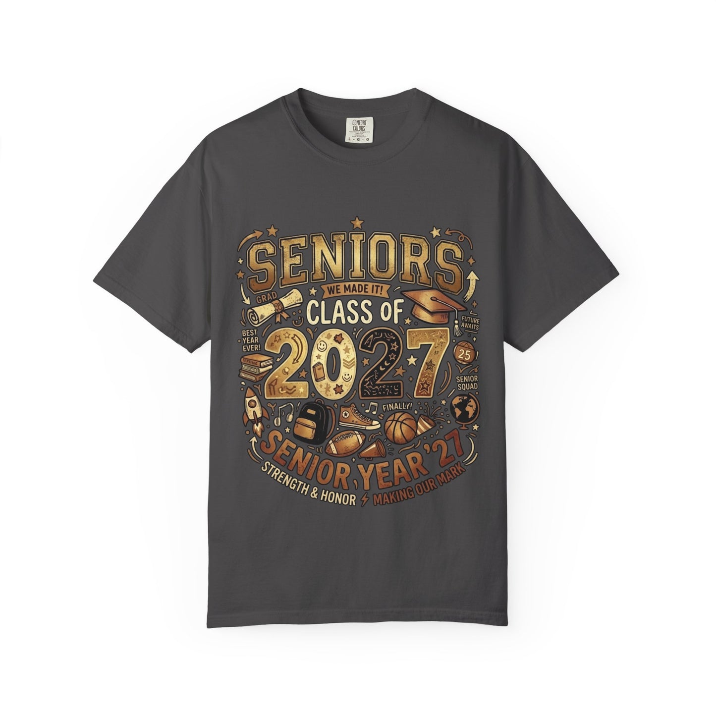 Senior Class of 2027 T-Shirt – Senior Year ’27 Graduation Tee