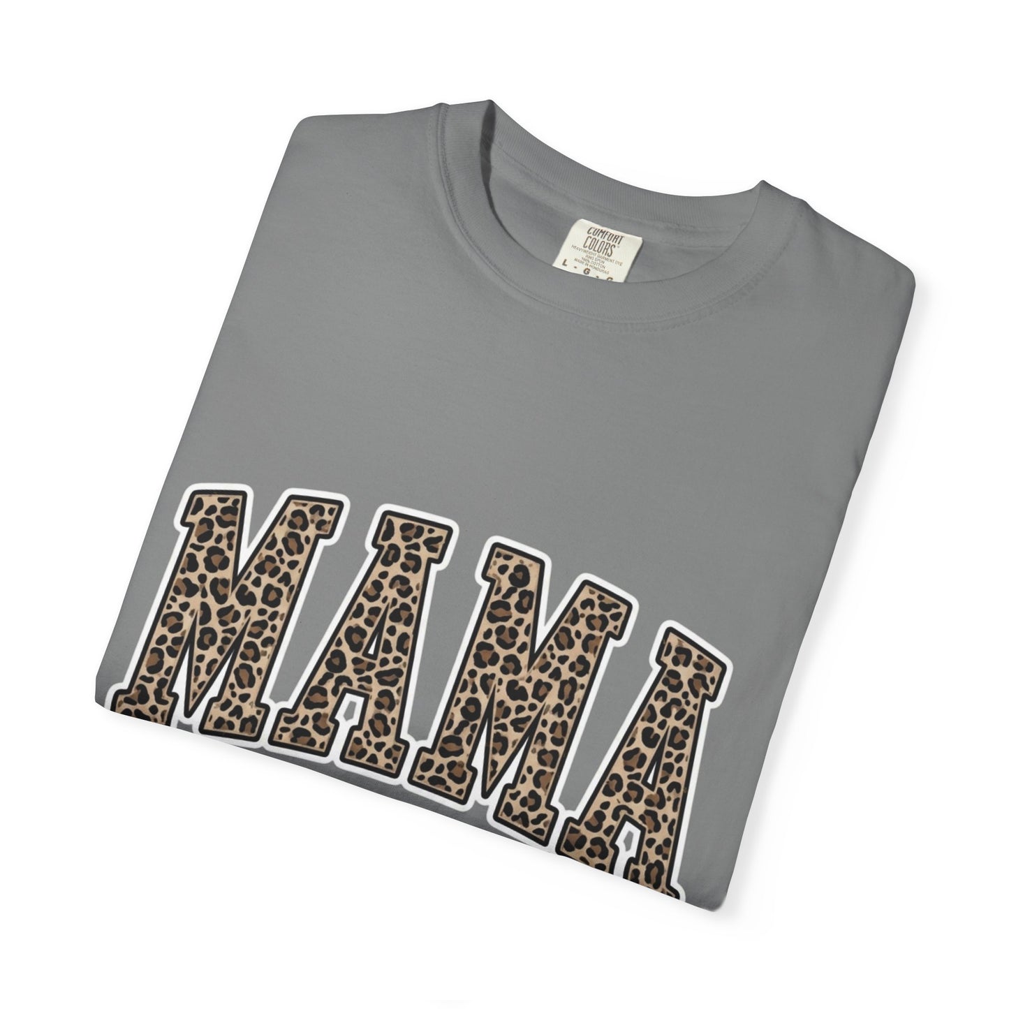 Mama Leopard Print T-Shirt — Women's Mom Graphic Tee for Mother's Day & Everyday