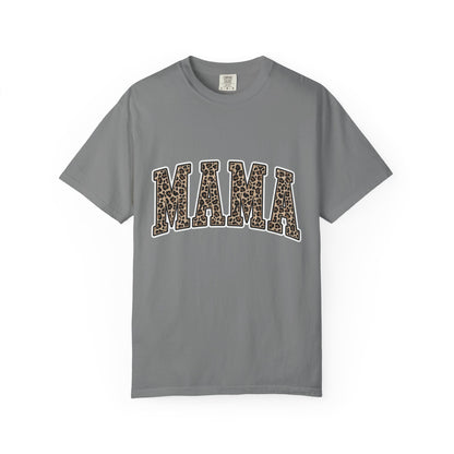 Mama Leopard Print T-Shirt — Women's Mom Graphic Tee for Mother's Day & Everyday