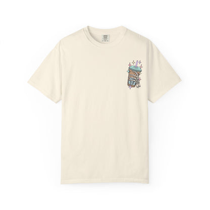 Iced Coffee & Anxiety T-Shirt — 'Fueled by Iced Coffee and Anxiety' Graphic Tee