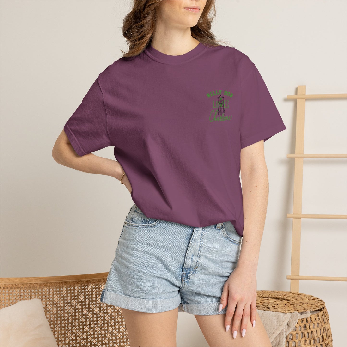 T-Shirt — "Billy Bob Loves Charlene" Graphic Tee
