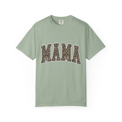 Mama Leopard Print T-Shirt — Women's Mom Graphic Tee for Mother's Day & Everyday