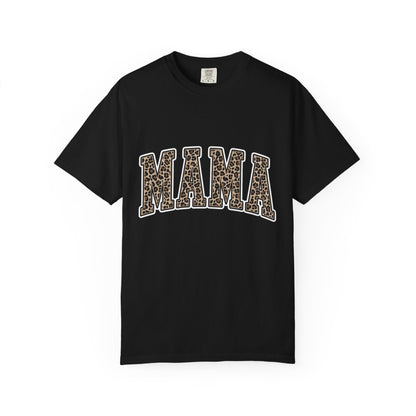 Mama Leopard Print T-Shirt — Women's Mom Graphic Tee for Mother's Day & Everyday