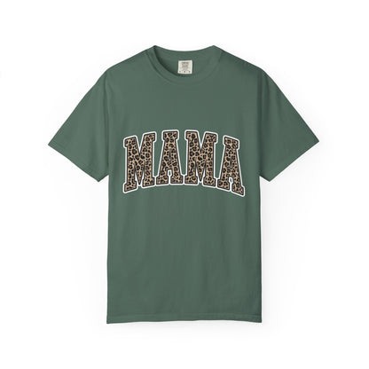 Mama Leopard Print T-Shirt — Women's Mom Graphic Tee for Mother's Day & Everyday