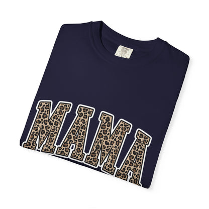 Mama Leopard Print T-Shirt — Women's Mom Graphic Tee for Mother's Day & Everyday