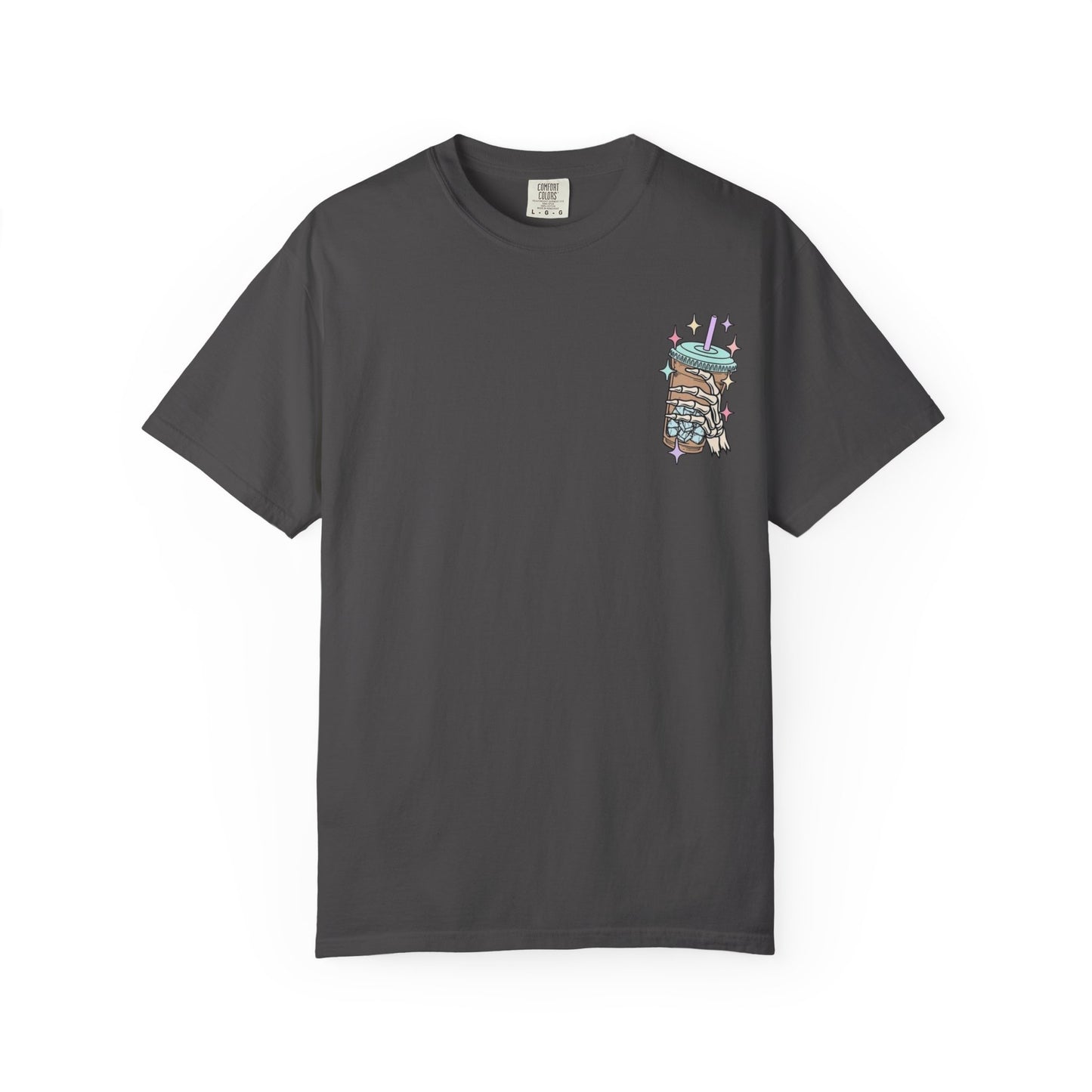 Iced Coffee & Anxiety T-Shirt — 'Fueled by Iced Coffee and Anxiety' Graphic Tee