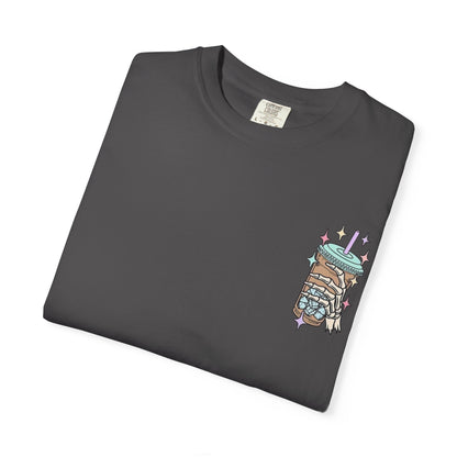 Iced Coffee & Anxiety T-Shirt — 'Fueled by Iced Coffee and Anxiety' Graphic Tee