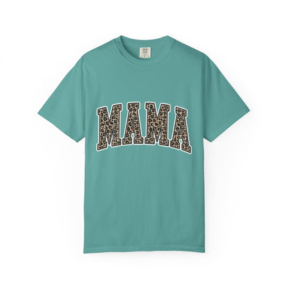 Mama Leopard Print T-Shirt — Women's Mom Graphic Tee for Mother's Day & Everyday