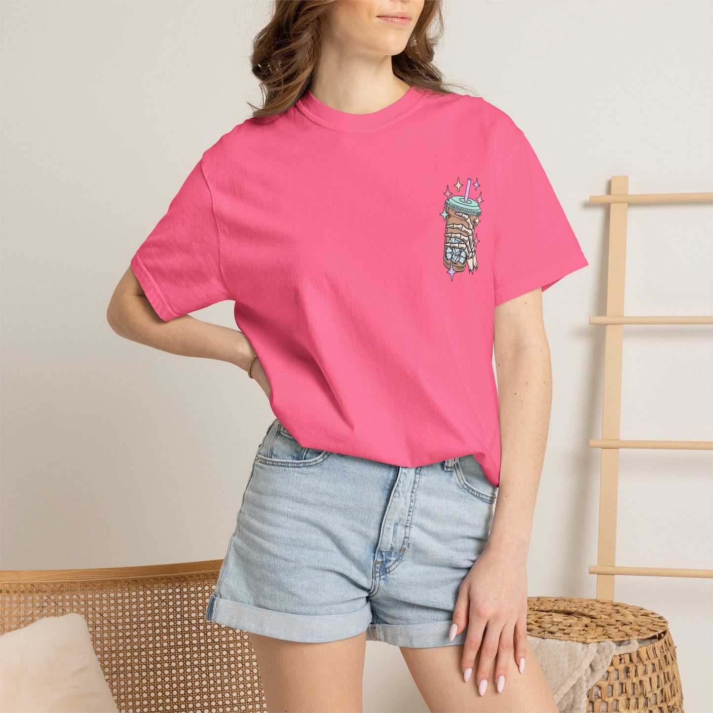 Iced Coffee & Anxiety T-Shirt — 'Fueled by Iced Coffee and Anxiety' Graphic Tee