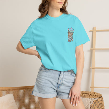 Iced Coffee & Anxiety T-Shirt — 'Fueled by Iced Coffee and Anxiety' Graphic Tee