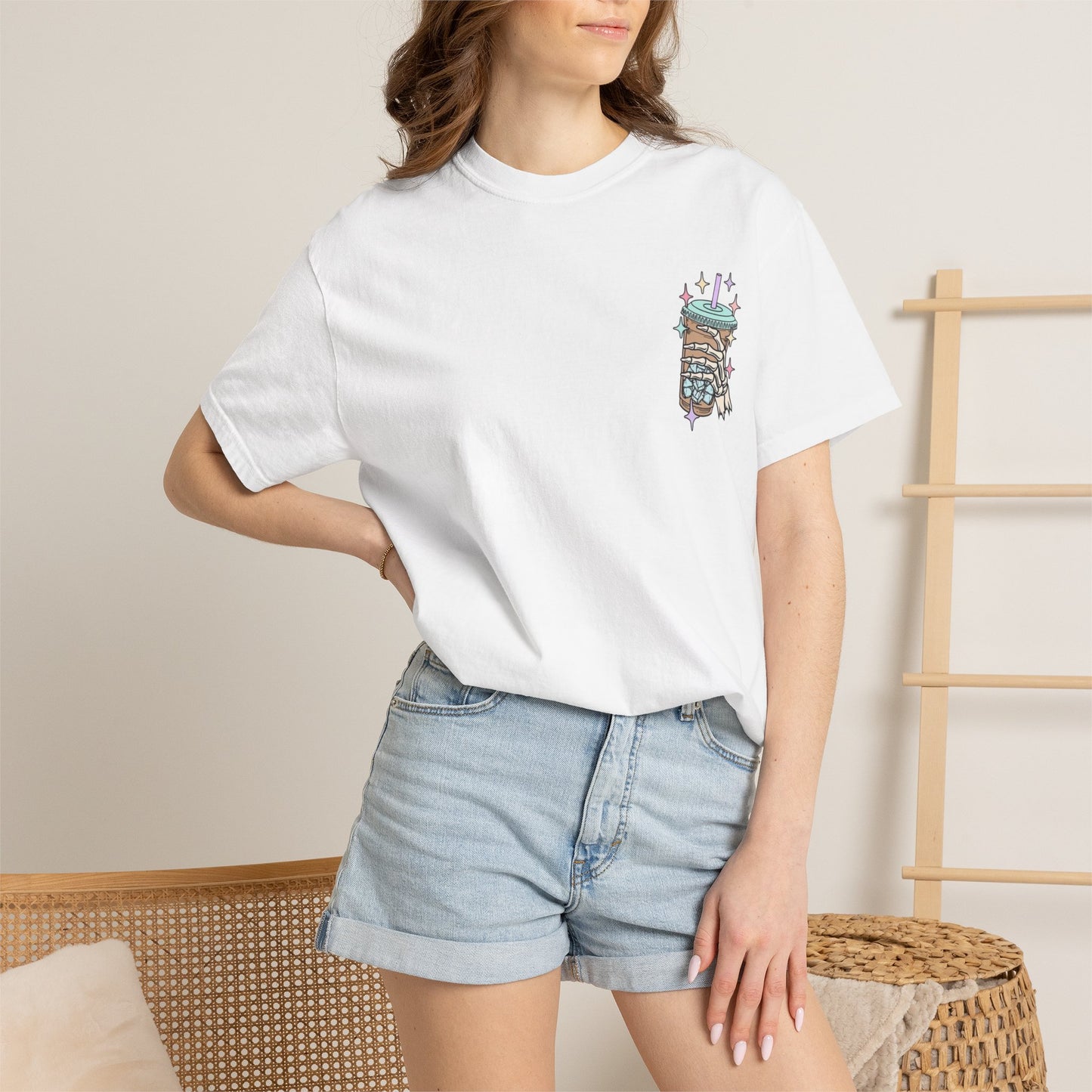 Iced Coffee & Anxiety T-Shirt — 'Fueled by Iced Coffee and Anxiety' Graphic Tee