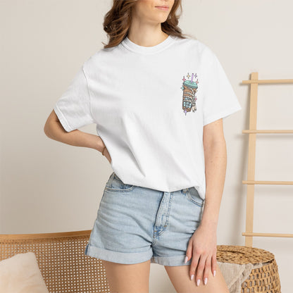 Iced Coffee & Anxiety T-Shirt — 'Fueled by Iced Coffee and Anxiety' Graphic Tee