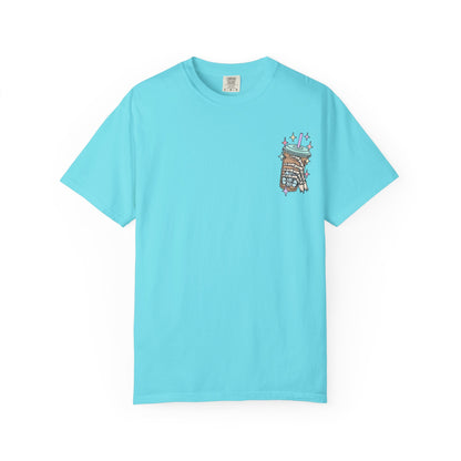 Iced Coffee & Anxiety T-Shirt — 'Fueled by Iced Coffee and Anxiety' Graphic Tee