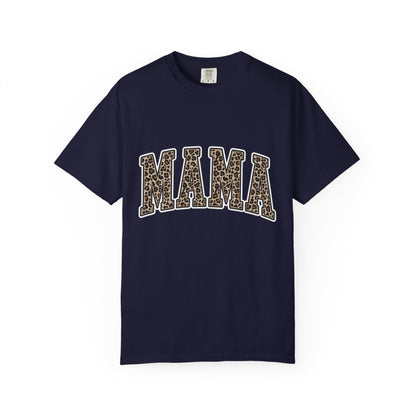 Mama Leopard Print T-Shirt — Women's Mom Graphic Tee for Mother's Day & Everyday