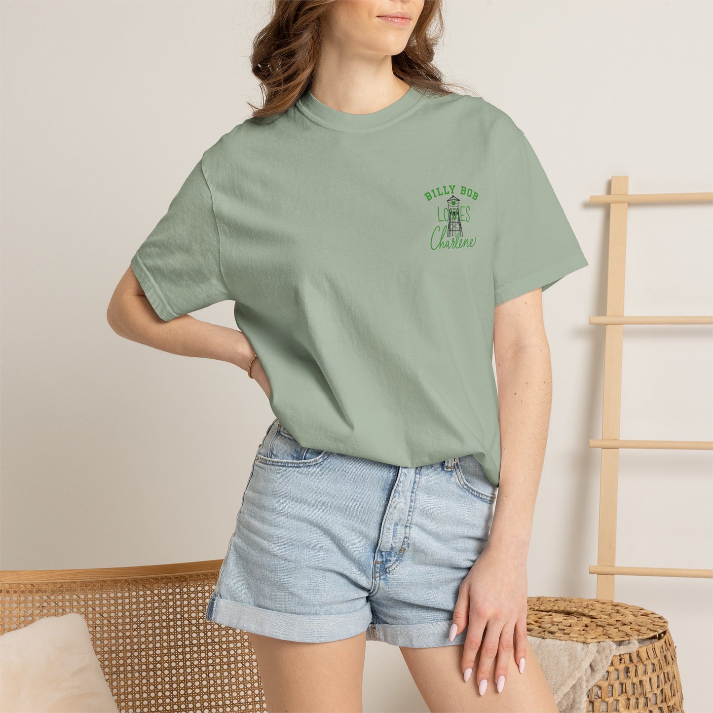 T-Shirt — "Billy Bob Loves Charlene" Graphic Tee