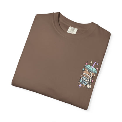 Iced Coffee & Anxiety T-Shirt — 'Fueled by Iced Coffee and Anxiety' Graphic Tee