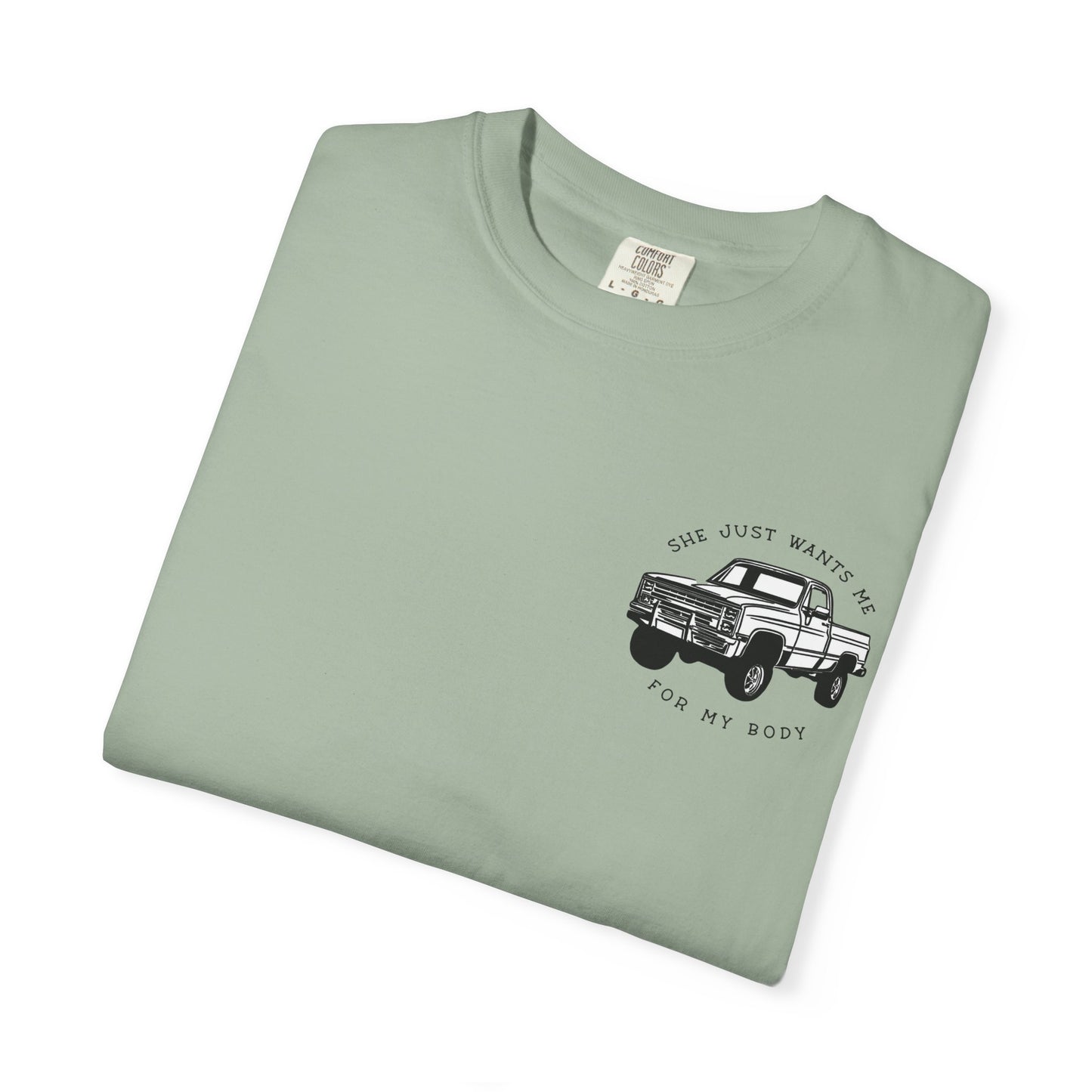 T-Shirt — "She Just Wants Me for My Body" Truck Graphic Tee