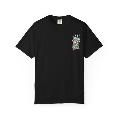 Iced Coffee & Anxiety T-Shirt — 'Fueled by Iced Coffee and Anxiety' Graphic Tee